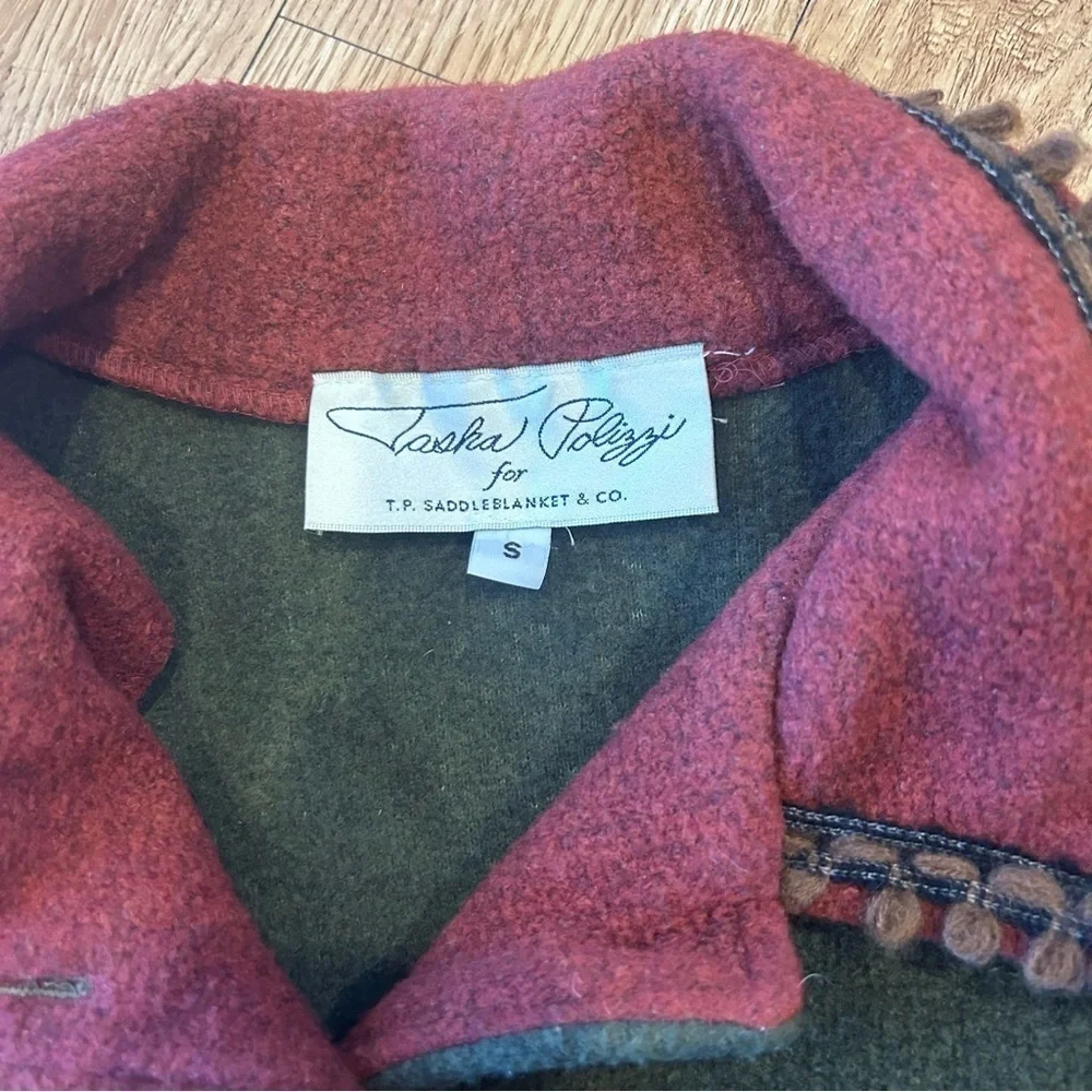 Tasha Polizzi Dark Pine Green Fleece Jacket for Saddleblanket Co. - Picture 6 of 10